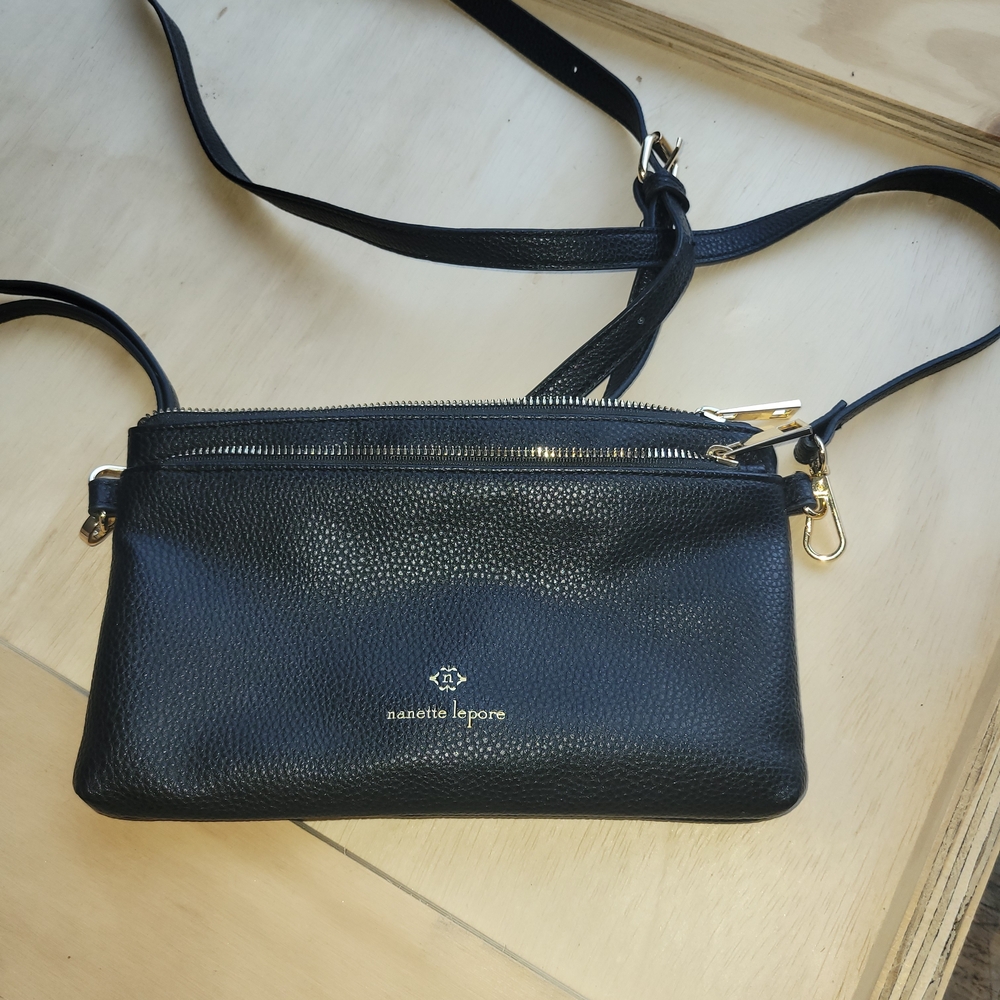 Nanette Lepore Elegant Black Crossbody Bag